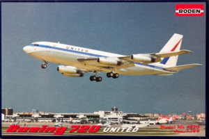 Boeing 720 United model Roden 320 in 1-144