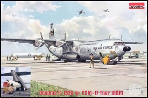 Douglas C-133A with PGM-17 Thor IRBM model Roden 336 in 1-144