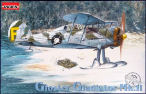 Gloster Gladiator Mk.II model Roden 401 in 1-48