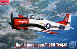 North American T-28B Trojan model Roden 441 in 1-48  