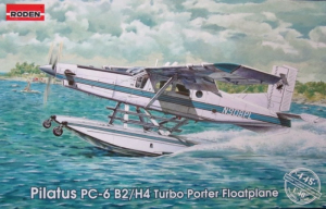 Pilatus PC-6 B2/H4 Turbo Porter Floatplane model Roden 445 in 1-48