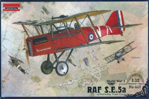 RAF S.E.5a WWI model Roden 607 in 1-32