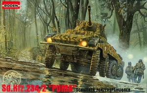 Sd.Kfz.234/2 Puma model Roden 705 in 1-72