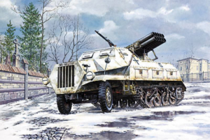 Sd.Kfz.4/1 Panzerwerfer 42 model Roden 712 in 1-72