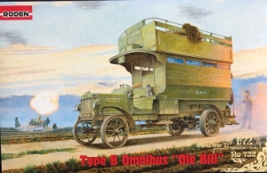 Type B Omnibus Ole Bill model Roden 732 in 1-72