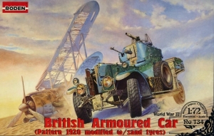British Armoured Car Pattern 1920 model Roden 734 in 1-72