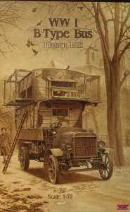 WWI B-Type Bus Pigeon Loft model Roden 737 in 1-72