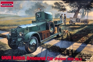 WWII British Armoured Car Pattern 1920 Mk.I model Roden 801