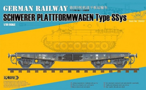 German Railway Schwerer Plattformwagen Type SSys Sabre 35A02 in 1-35
