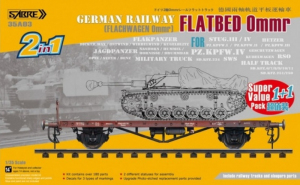 German Railway Flatbed Ommr 1+1 model Sabre 35A03-SVP in 1-35