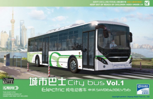 Electric Citybus Shenwo SWB6128EV56 model Sabre 72a03 in 1-72