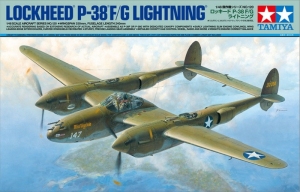 Lockheed P-38 F/G Lightning model Tamiya 61120 in 1-48