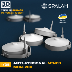 Spalah 11435 Anti-personnel Mines MON-200 (6 pcs) 1/35 