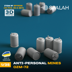 Spalah 11535 Anti-personnel Mines OZM-72 (10 pcs) 1/35 