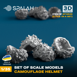Spalah 12535 Camouflage Helmet (5 pcs) 1/35