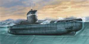 German submarine U-Boot Typ XXIII model Special Hobby SN72001 in 1-72