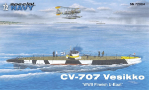 CV-707 Vesikko U-Boat model Special Hobby SN72004 in 1-72