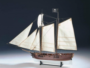 Statek piracki Adventure drewniany model 1-60 Amati 1446