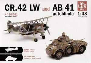 CR.42 LW and AB 41 autoblinda in scale 1-48