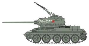 Tank T-34/85 in scale 1-35