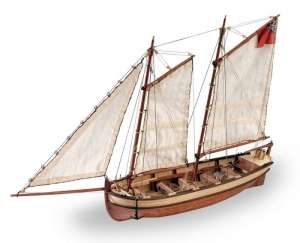Wooden Model Ship Kit - Longboat of HMS Endeavours 1/50 - Artesania 19015