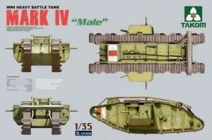 Tank Mark IV Male in scale 1-35 Takom 2008