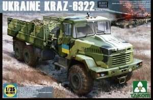 Ukraine Kraz - 6322 in scale 1-35 Takom 2022