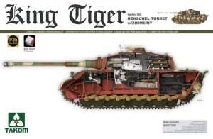 King Tiger Henschel Turret w/Zimmerit in scale 1-35 Takom 2045