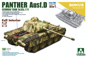 Panther Ausf.D Early/Mid 2in1 Full Interior Takom 2103 in 1-35