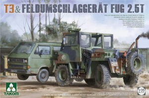 T3 and Feldumschlaggerat Fug 2.5t model Takom 2141 in 1-35
