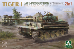 Takom 2199 Tiger I Late Production w/Zimmerit (Late/Late Command) 1/35