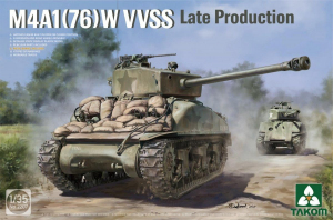Takom 2207 M4A1(76)W VVSS Sherman Late Production 1/35