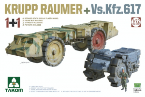 Takom 5007 Trał minowy Krupp Raumer oraz Vs.Kfz.617 model 1-72