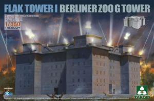 Flak Tower I Berliner ZOO G Tower model Takom 6004 in 1-350