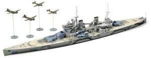 British Battleship Prince of Wales Battle of Malaya in scale 1-700