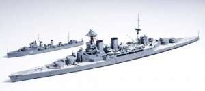 Tamiya 31806 British Battle Cruiser Hood & E Class Destroyer (Battle of the Denmark Strait)