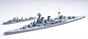 Tamiya 31806 British Battle Cruiser Hood & E Class Destroyer (Battle of the Denmark Strait) 