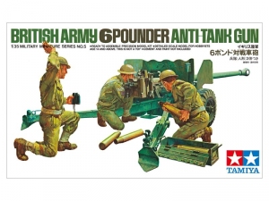 British Army 6-Pounder Anti-Tank Gun Tamiya 35005 in 1-35