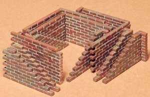 Brick wall set in scale 1-35