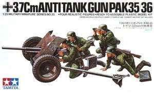 Tamiya 35035 German 37mm Anti-Tank Gun PAK 35/36 1/35 
