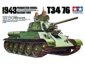 Russian T34/76 1943 Production Model in scale 1-35