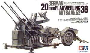German 20mm Flakvierling 38 in scale 1-35 Tamiya 35091
