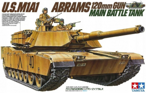 U.S. M1A1 Abrams 120mm Gun Main Battle Tank model Tamiya