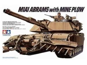 Model U.S. M1A1 Abrams with Mine Plow scale 1-35