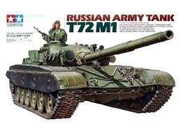 Russian Army Tank T72M1 in scale 1-35