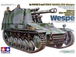 German Self-Propelled Howitzer Wespe in scale 1-35