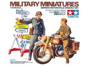 German Motorcycle Orderly Set model Tamiya in 1-35