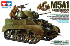 Tamiya 35313 US Light Tank M5A1 Stuart Pursuit Operation Set 1/35