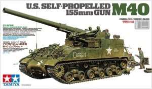 U.S. Self-Propelled 155mm Gun M40 in scale 1-35 Tamiya 35351