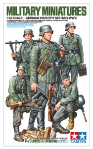 German Infantry Set Mid-WWII Tamiya 35371 in 1-35